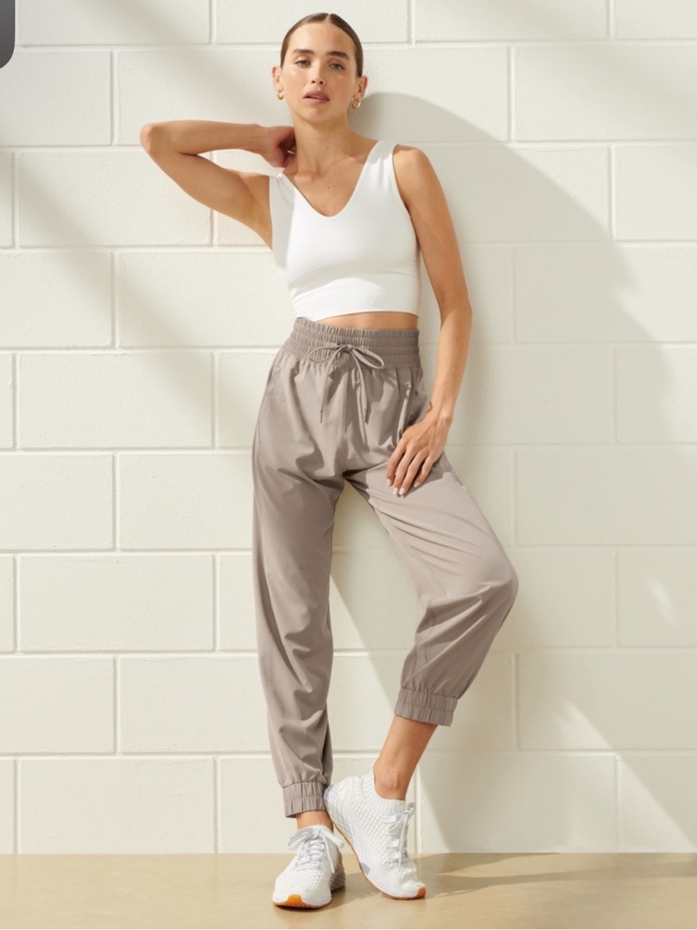 Abercrombie & Fitch YPB MotionTek Taupe Joggers
